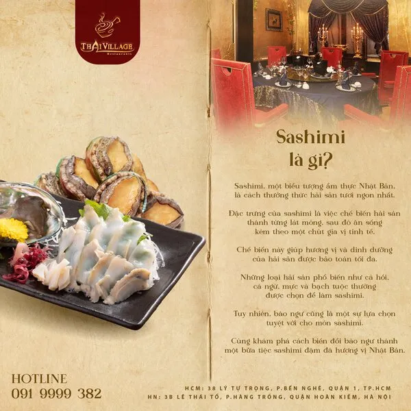 cách làm bào ngư sashimi